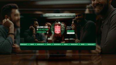 Site do Café Brasser, desenvolvido pela Londrina S/A