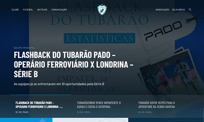 Site institucional da SAF e Associação do Londrina Esporte Clube, desenvolvido pela Londrina S/A